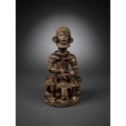 Boki Figure d`Ancêtre Assis